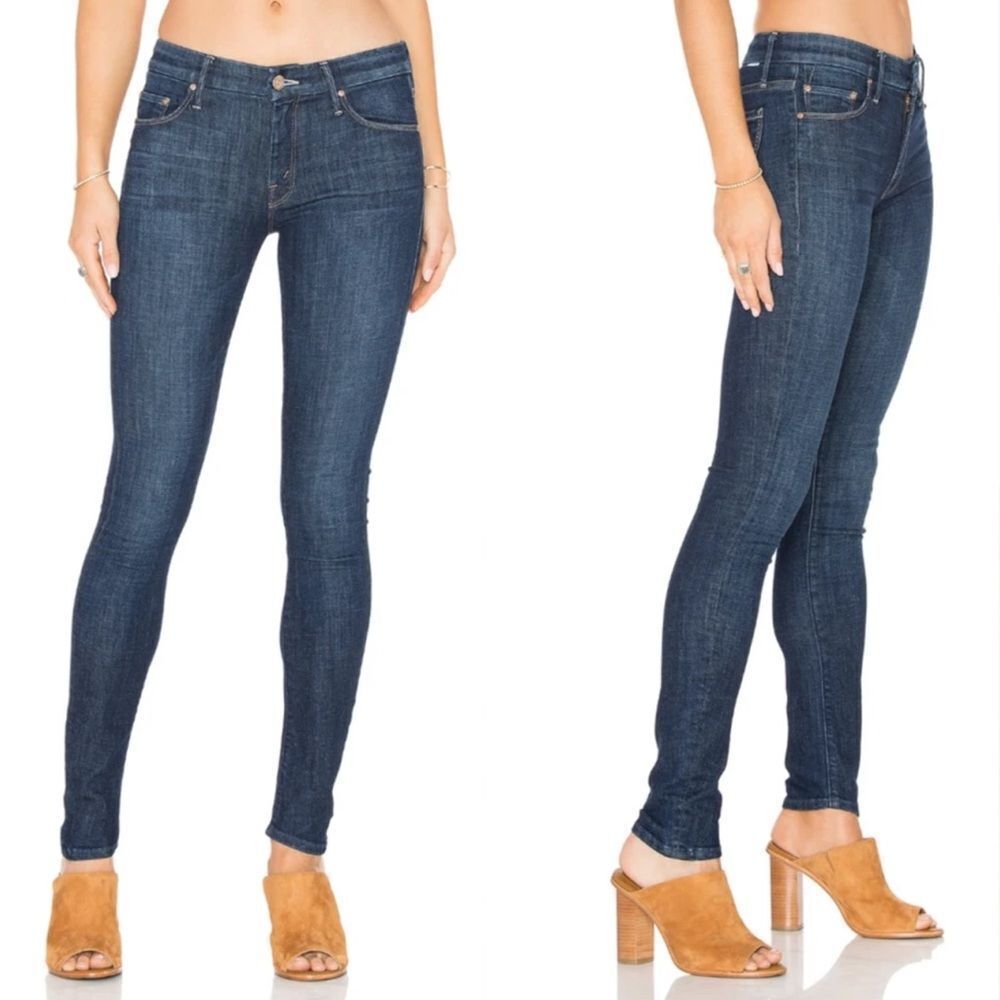 Mother Jeans Size 26 Womens The Looker Clean Sweep Stretch Blue Denim *FLAWS*